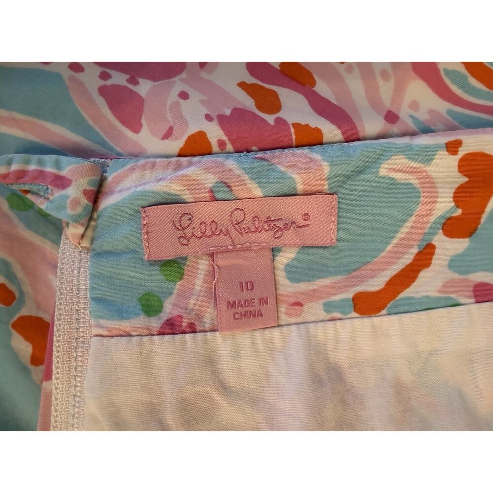 Lilly Pulitzer Marigold Skort Jellies Be Jammin Sine 10 Cotton Lace - Picture 4 of 6